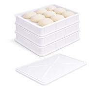 [VARI SET] Cassetta Con Coperchio Contenitore Impasto Panetti Pizza 30x40x10 cm