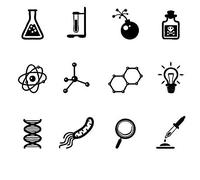 Vari Simboli Del Laboratorio Di Scienze Adesivi Murali Scienza Wall Art Decalcomanie Decorazione In Aula Adesivi Staccabili Per La Decorazione Della Casa Camera Da Letto 65X56Cm