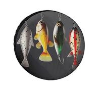 Vari tipi di esche da pesca coperture per pneumatici impermeabili anti UV copertura per pneumatici da 26 pollici per asse singolo per camper camion SUV rimorchio universale per tutte le stagioni