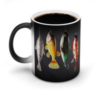 Vari tipi di esche da pesca novità tazze da caffè tazza da caffè in ceramica tazze di vetro che cambiano il calore, tazza da tè novità tazza da tè personalizzata tazze a sublimazione per bevande calde
