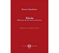 Varia. Riflessioni di uno storico del diritto
