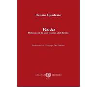 Varia. Riflessioni di uno storico del diritto - 2022 - Cacucci