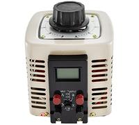 Variac Trasformatore Variabile Regolatore di Tensione AC Convertitore 500VA-3000VA Bobina Rame Integrata for Alimentazione Garantire la Stabilità(2KVA LCD Screen-Gray)