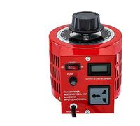 Variac Trasformatore Variabile Regolatore di Tensione AC Convertitore 500VA-3000VA Bobina Rame Integrata for Alimentazione Garantire la Stabilità(2KVA LCD Screen-Red)