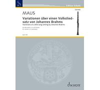 Variations on a folk song setting by Johannes Brahms: For clarinet in A and piano