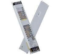 VARICART Trasformatore LED 24V 150W 6.25A, Alimentatore Switching Stabilizzato IP20 Slim, Driver Tensione Costante AC110/220V a DC 24 Volt