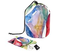 Varie stelle scintille e fiocchi di neve 1 borsa cosmetica con mini sacchetto con cerniera borsa da toilette da viaggio per le donne con coulisse organizer per trucco borsa impermeabile portatile,
