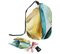 Varie stelle scintille e fiocchi di neve 1 borsa cosmetica con mini sacchetto con cerniera borsa da toilette da viaggio per le donne con coulisse organizer per trucco borsa impermeabile portatile,