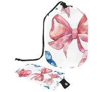 Varie stelle scintille e fiocchi di neve 1 borsa cosmetica con mini sacchetto con cerniera borsa da toilette da viaggio per le donne con coulisse organizer per trucco borsa impermeabile portatile,