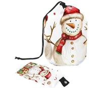 Varie stelle scintille e fiocchi di neve 1 borsa cosmetica con mini sacchetto con cerniera borsa da toilette da viaggio per le donne con coulisse organizer per trucco borsa impermeabile portatile,