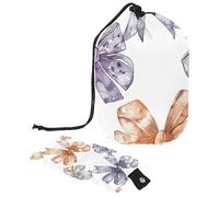 Varie stelle scintille e fiocchi di neve 1 borsa cosmetica con mini sacchetto con cerniera borsa da toilette da viaggio per le donne con coulisse organizer per trucco borsa impermeabile portatile,