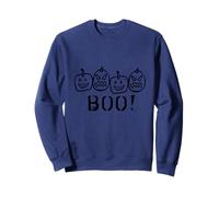 Varie zucche intagliate con smorfia - Halloween Felpa