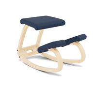 Varier Variable Balans Sedia Ergonomica Legno Naturale/Blu Movimento Naturale Postura Ufficio Casa Studio 10 Anni Garanzia Qualita