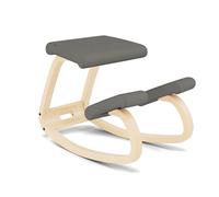 Varier Variable Balans Sedia Ergonomica Legno Naturale/Grigio Movimento Naturale Postura Ufficio Casa Studio 10 Anni Garanzia Qualita