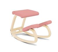 Varier Variable Balans Sedia Ergonomica Legno Naturale/Rosa Movimento Naturale Postura Ufficio Casa Studio 10 Anni Garanzia Qualita