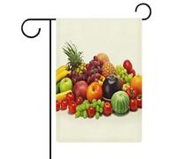 Varietà Verdure Fresche Frutta Bandiera Giardino Casa Prato Cartello di Benvenuto Banner Doppio Lato Piccole Bandiere Personalizzate per Piscina Cortile Esterno Decorazione Della Parete Della Casa 32