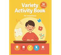 Variety Activity Book für Erwachsene: 50 abwechslungsreiche Rätsel: Word Search, Sudoku, Maze, Word Scramble & Dot-to-Dot