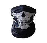 Variety Skeleton Head Scarf Riding Warm Wai BO Skiing Halloween Puntelli di scena multifunzionale, senza cuciture, colore bianco, taglia unica