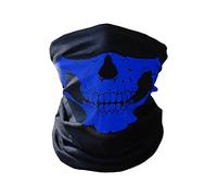 Variety Skeleton Head Scarf Riding Warm Wai BO Skiing Halloween Puntelli di scena multifunzionale, senza cuciture, colore blu, taglia unica