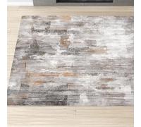 VARIKASHOM Tappeti Decorazione Soggiorno Tavolo, Ufficio, Camera Da Letto, Tappeto Pelo Corto, Grigio Bianco Astratto Distressed Moderno, Marrone, 120 x 170 cm