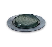 Varile 1200 mm XXXL copertura per pozzetti verde in plastica, coperchio cisterna, coperchio Gully