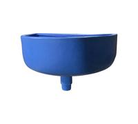 Varile Multifunzionale Lavandino in Plastica Blu con Collegamento Combinato per Giardino, Campeggio e Camper - Include Filtro per Capelli, Accessori e Design Robusto (Blu)