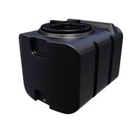 Varile Serbatoio dell'acqua potabile da 200 l, nero | Per alimenti, senza BPA, resistente ai raggi UV, filettatura in ottone da 3/4", uso versatile