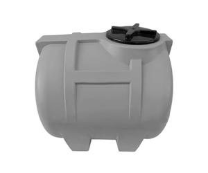 Varile Serbatoio per acqua potabile da 150 l, colore grigio, senza BPA, filettatura in ottone integrata da 3/4", prodotto in EU, adatto per alimenti, orizzontale