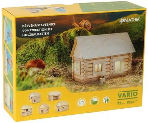 Vario 72 pezzi costruzioni in legno a incastro Walachia