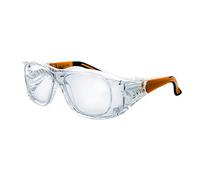 Varionet Safety VHP10 VH10 Pro 100 - Occhiali protettivi da vista, colore: Trasparente/Arancione, +1.00