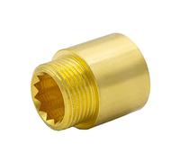 VARIOSAN Prolunga per rubinetto 16706, 1/2" x 25 mm, in ottone, adatta per acqua potabile, secondo DIN 3523