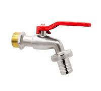 VARIOSAN rubinetto a sfera 11947, 1/2", ottone, nichelato, con raccordo per tubo flessibile