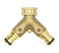 VARIOSAN Sistema a innesto a Y con rubinetti di intercettazione 13149, 3/4", ottone lucido