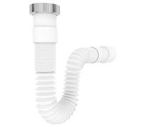 VARIOSAN Tubo di scarico flessibile 14931, 1 1/2" x 40/50 mm, sifone/guarnizione per lavello della cucina, allungabile da 320-880 mm