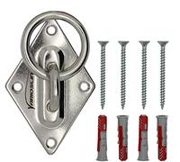 Variosling® Placca con Occhiello/Uncino e Anello per Parete o Soffitto - Attrezzi per un Allentamento in Sospensione/Sling Trainer