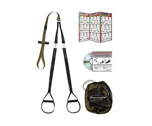 Variosling® Sling Trainer Militare/Attrezzo per Un Allentamento in Sospensione/Suspension Trainer | Rosso Nero