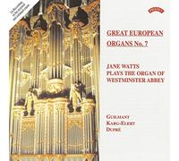 Jane Watts Jane Watts Plays the Organ of Westminster Abbey (CD) Album