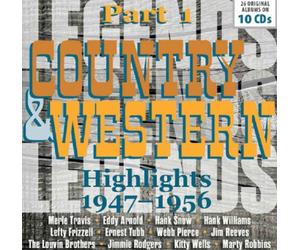 Various Artists Country & Western: Highlights 1947-1956: Part 1 (CD) Box Set