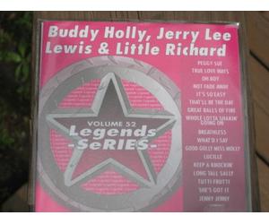 Various Artists - LEGENDS Karaoke CDG Vol.52 BUDDY HOLLY, JERRY LEE LEWIS and LITTLE RICHARD