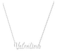 various Collana con nome in acciaio inox, ciondolo con nome personalizzato in argento per collana da donna, regali personalizzati da donna, per mamme, ragazza, coppie, migliore amica, Plateado,