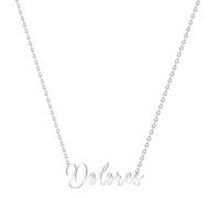 various Collana con nome in acciaio inox, ciondolo con nome personalizzato in argento per collana da donna, regali personalizzati da donna, per mamme, ragazza, coppie, migliore amica, Plateado,