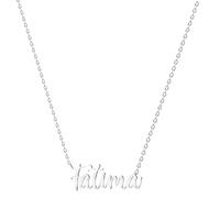 various Collana con nome in acciaio inox, ciondolo con nome personalizzato in argento per collana da donna, regali personalizzati da donna, per mamme, ragazza, coppie, migliore amica, Plateado,