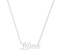 various Collana con nome in acciaio inox, ciondolo con nome personalizzato in argento per collana da donna, regali personalizzati da donna, per mamme, ragazza, coppie, migliore amica, Plateado,