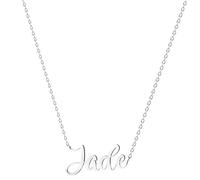 various Collana con nome in acciaio inox, ciondolo con nome personalizzato in argento per collana da donna, regali personalizzati da donna, per mamme, ragazza, coppie, migliore amica, Plateado,
