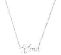 various Collana con nome in acciaio inox, ciondolo con nome personalizzato in argento per collana da donna, regali personalizzati da donna, per mamme, ragazza, coppie, migliore amica, Plateado,