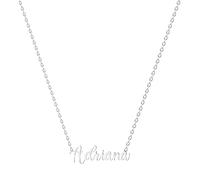 various Collana con nome in acciaio inox, ciondolo con nome personalizzato in argento per collana da donna, regali personalizzati da donna, per mamme, ragazza, coppie, migliore amica, Plateado,