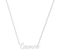 various Collana con nome in acciaio inox, ciondolo con nome personalizzato in argento per collana da donna, regali personalizzati da donna, per mamme, ragazza, coppie, migliore amica, Plateado,
