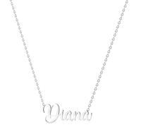 various Collana con nome in acciaio inox, ciondolo con nome personalizzato in argento per collana da donna, regali personalizzati da donna, per mamme, ragazza, coppie, migliore amica, Plateado,