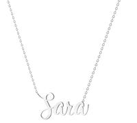 various Collana con nome in acciaio inox, ciondolo con nome personalizzato in argento per collana da donna, regali personalizzati da donna, per mamme, ragazza, coppie, migliore amica, Plateado,