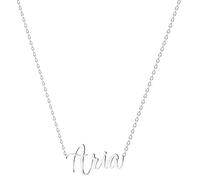 various Collana con nome in acciaio inox, ciondolo con nome personalizzato in argento per collana da donna, regali personalizzati da donna, per mamme, ragazza, coppie, migliore amica, Plateado,